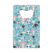 Textuur lachschedel creditkaart flessenopener (Voorkant)