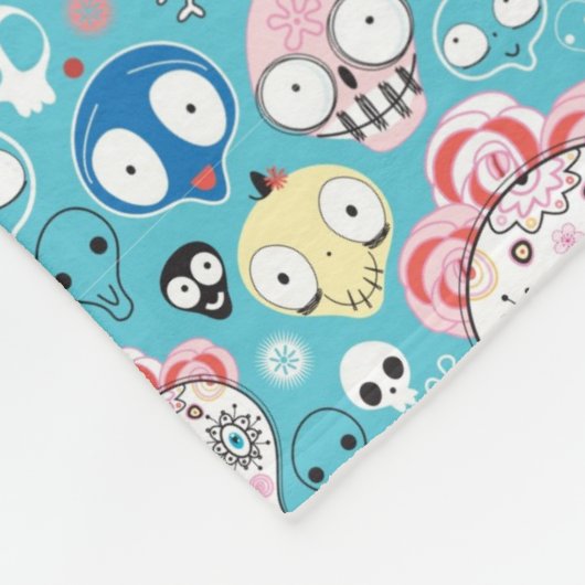 Textuur lachschedel fleece deken (Hoek)