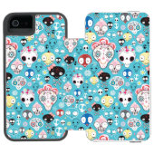 Textuur lachschedel incipio iPhone portemonnee hoesje (Agenda Open)