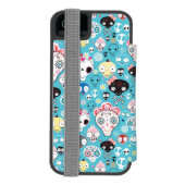 Textuur lachschedel incipio iPhone portemonnee hoesje (Agenda Achterkant)