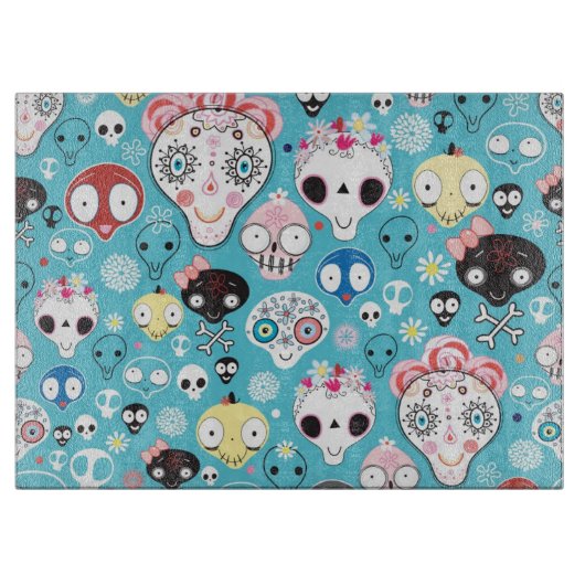 Textuur lachschedel snijplank (Voorkant)