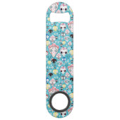 Textuur lachschedel speed flessenopener (Achterkant)