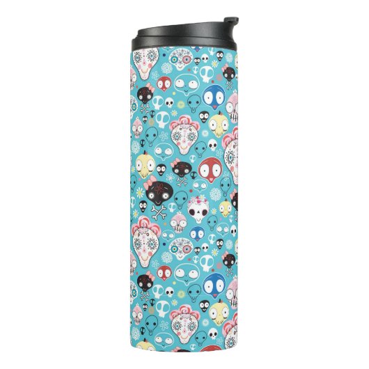 Textuur lachschedel thermosbeker (Gedraaid links)