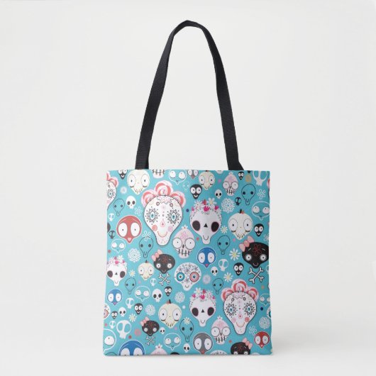 Textuur lachschedel tote bag (Voorkant)