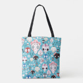 Textuur lachschedel tote bag (Achterkant)