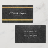 Textuur/leisteen en goud visitekaartje (Voorkant / Achterkant)