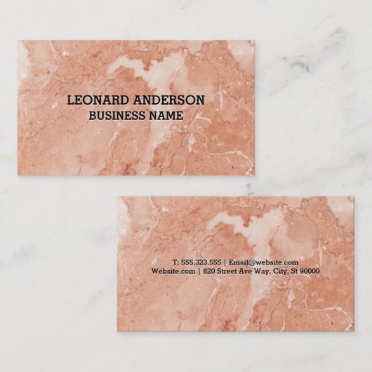 Textuur | Marmer Visitekaartje (Voorkant / Achterkant)