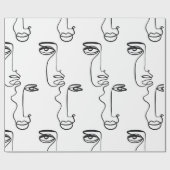 Textuur met abstract vlakken. One continuous line Cadeaupapier (Vlak)