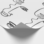 Textuur met abstract vlakken. One continuous line Cadeaupapier (Hoek)