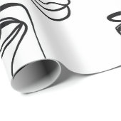 Textuur met abstract vlakken. One continuous line Cadeaupapier (Rol Hoek)