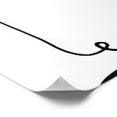 Textuur met abstract vlakken. One continuous line  Poster (Hoek)