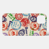Textuur met echte stempels. Case-Mate iPhone case (Achterkant (horizontaal))