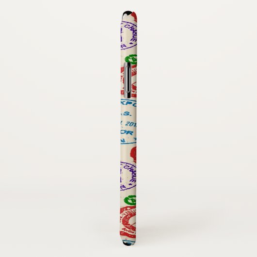 Textuur met echte stempels. Case-Mate iPhone case (Achterkant / rechts)