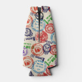 Textuur met echte stempels. flesjeskoeler (Achterkant)