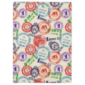 Textuur met echte stempels. klembord (Achterkant)