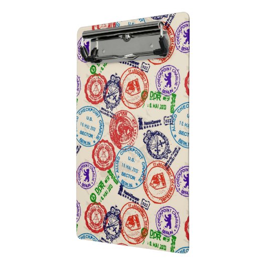 Textuur met echte stempels. mini klembord (Angled2)