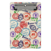 Textuur met echte stempels. mini klembord (Voorkant)