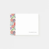 Textuur met echte stempels. post-it® notes (Voorkant)