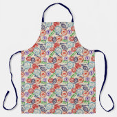 Textuur met echte stempels. schort (Voorkant)