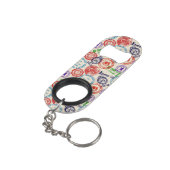 Textuur met echte stempels. sleutelhanger flessenopener (Achterkant Gekanteld)