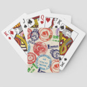 Textuur met echte stempels. speelkaarten (Achterkant)