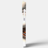 Textuur met intens sinaasappel en pasta of metaal Case-Mate iPhone case (Achterkant / Links)