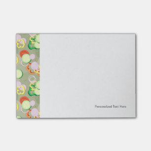 Textuur met plakjes groenten post-it® notes