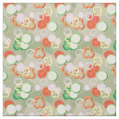 Textuur met plakjes groenten stof (Swatch)