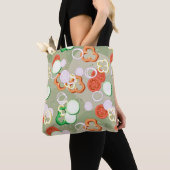 Textuur met plakjes groenten tote bag (Dichtbij)