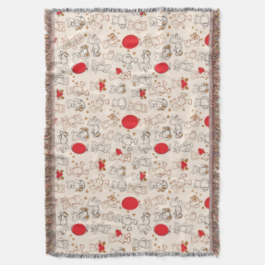 Textuur met Teddy Bears Deken (Voorkant Verticaal)