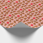 Textuur met Teddy Bears, Hart Cadeaupapier (Hoek)