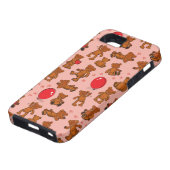 Textuur met Teddy Bears, Hart Case-Mate iPhone Case (Onderkant)