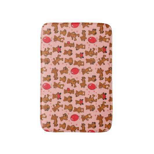 Textuur met Teddy Bears, Hearts Badmat (Voorkant Verticaal)