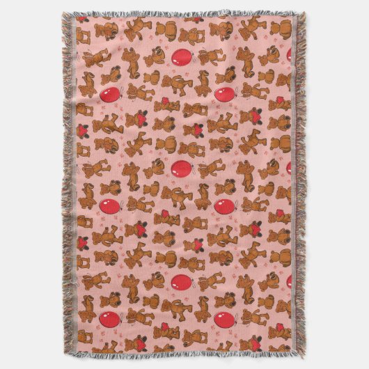 Textuur met Teddy Bears, Hearts Deken (Voorkant Verticaal)