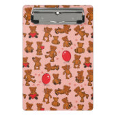 Textuur met Teddy Bears, Hearts Mini Klembord (Voorkant)