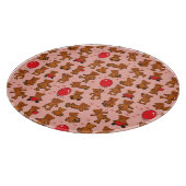 Textuur met Teddy Bears, Hearts Snijplank (Hoek)