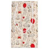 Textuur met Teddy Bears Klein Cadeauzakje (Voorkant)