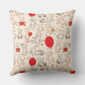 Textuur met Teddy Bears Kussen (Achterkant)