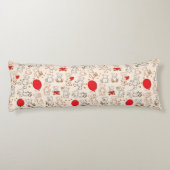 Textuur met Teddy Bears Lichaamskussen (Achterkant)