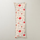 Textuur met Teddy Bears Lichaamskussen (Achterkant (Verticaal))