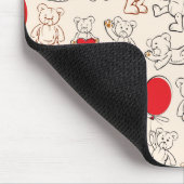 Textuur met Teddy Bears Muismat (Hoek)