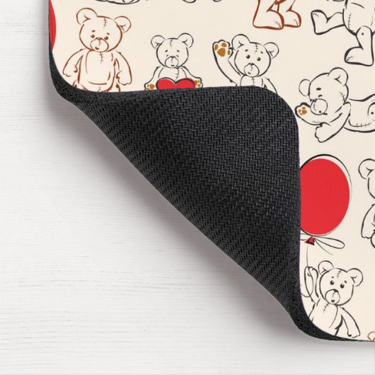 Textuur met Teddy Bears Muismat (Hoek)