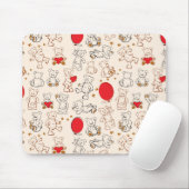 Textuur met Teddy Bears Muismat (Met muis)