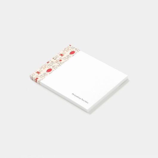 Textuur met Teddy Bears Post-it® Notes (Schuin)