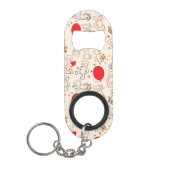 Textuur met Teddy Bears Sleutelhanger Flessenopener (Voorkant)