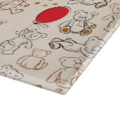 Textuur met Teddy Bears Snijplank (Hoek)