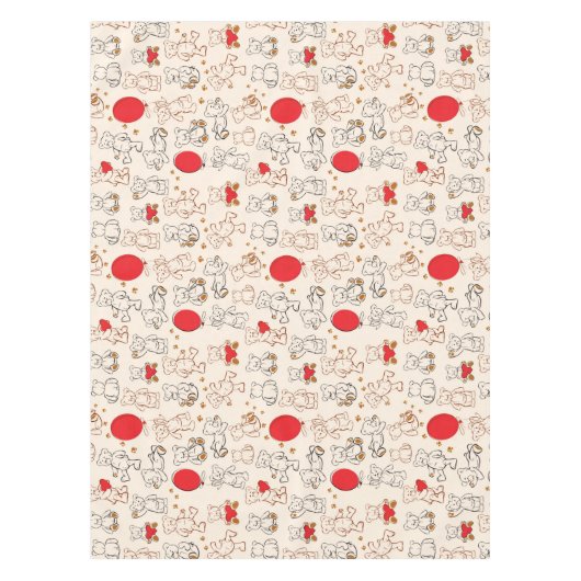 Textuur met Teddy Bears Tafelkleed (Voorkant)