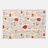 Textuur met Teddy Bears Theedoek (Horizontaal)