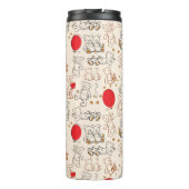 Textuur met Teddy Bears Thermosbeker (Achterkant)