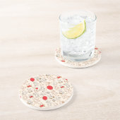 Textuur met Teddy Bears Zandsteen Onderzetter (Zijkant)